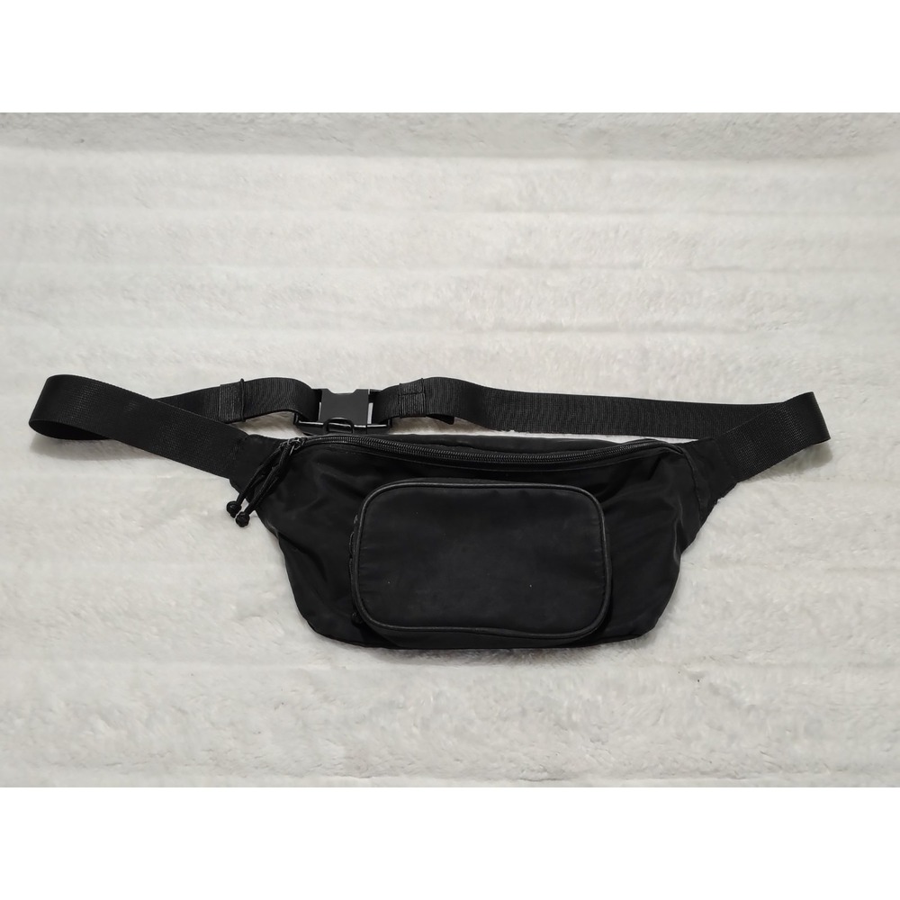H&M Waist Bag Hip Pack Fanny Belt Bag Adjustable Strap Black Unisex